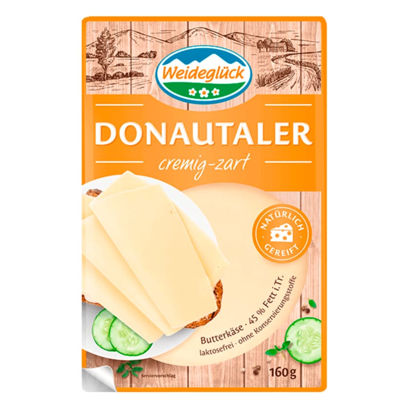 Weideglück Donautaler Butterkäse 160g
